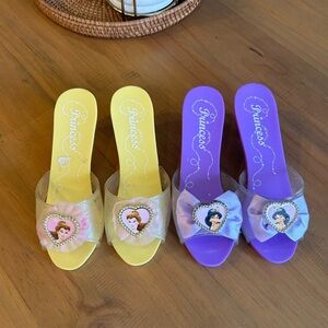 Disney Princess Yellow and Purple Kids Shoes